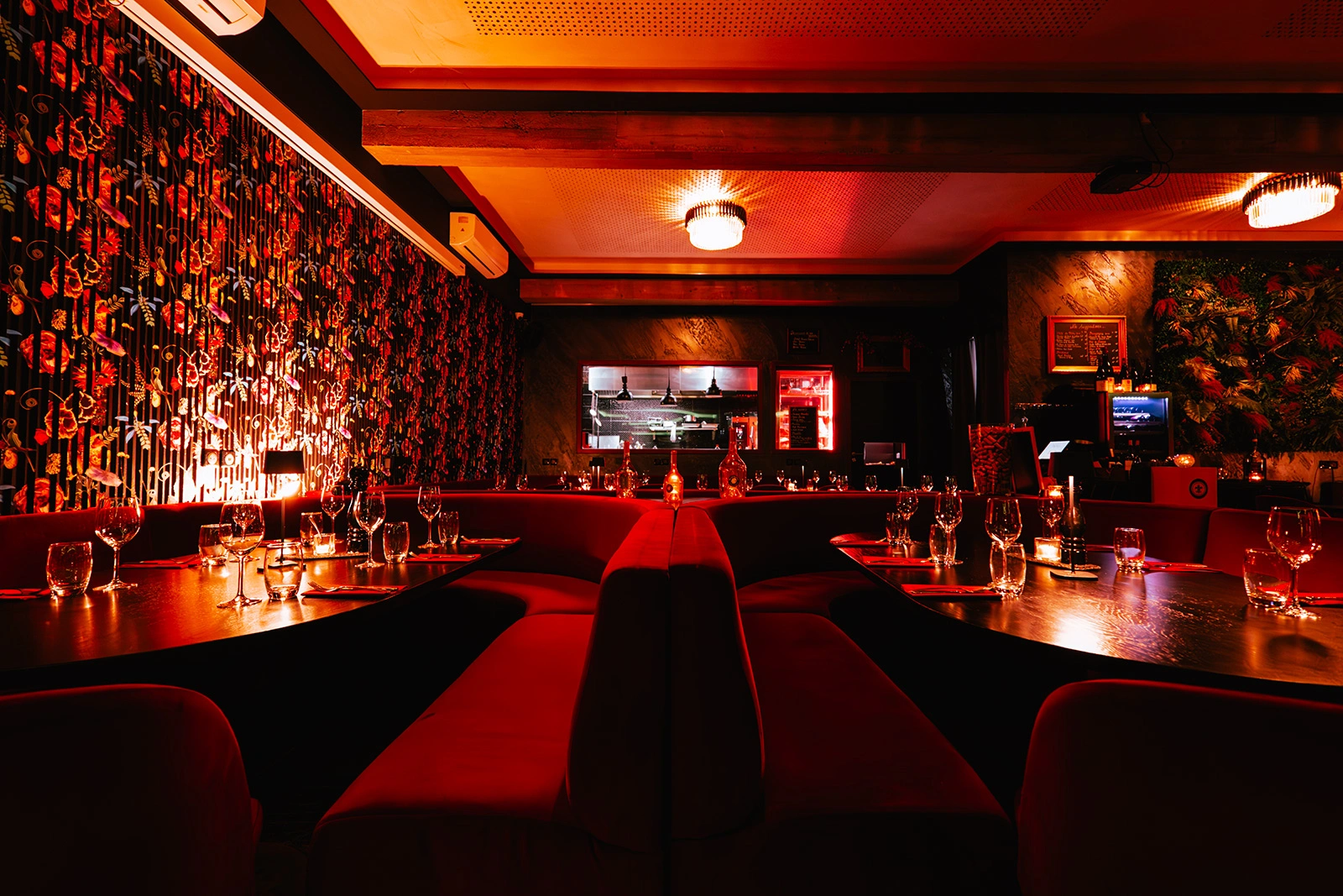 background cerf noir